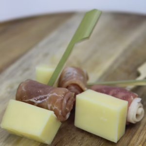 Prosciutto & Cheddar Cheese Skewer