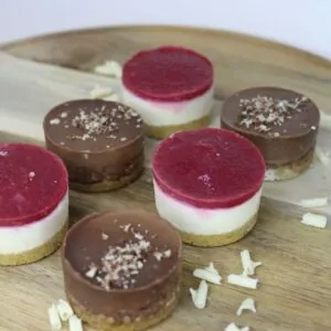 Raspberry & Chocolate Mini Cheesecakes