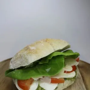 Pesto & Mozzarella Ciabatta (Vegetarian friendly)