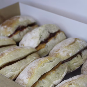 Sweet Mini-Ciabatta Breakfast Platter for 4 People