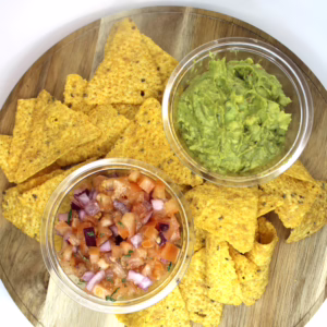 Guacamole, Salsa & Nachos (Vegan)