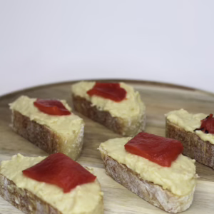 Roasted Peppers & Hummus (Vegan Friendly)