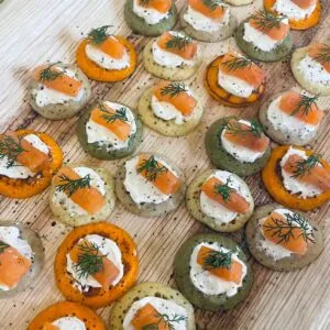 Smoked Salmon & Cream Cheese Blini