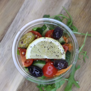 Individual Meditteranean Side Salad (vegan)
