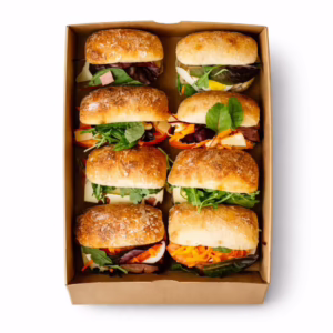 Mini-Ciabatta Platter N°6 (Halal Friendly) Chicken, Egg & Tuna