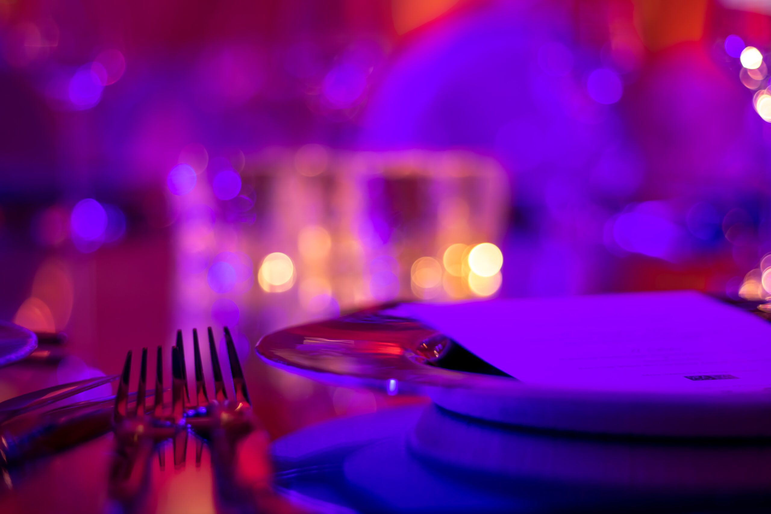 Robert & Victor dinner setting