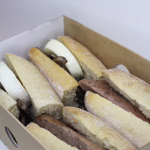 Hot Breakfast Ciabattas - Vegan Sausage/ Egg & Mushroom