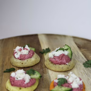 Beetroot & Feta Blini (Vegetarian)