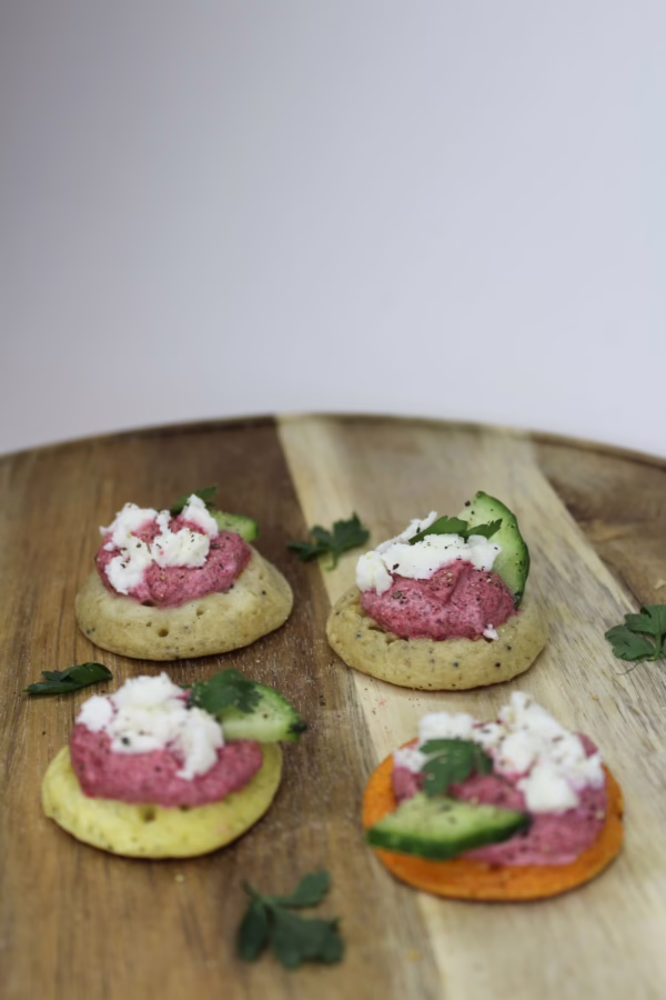 Beetroot & Feta Blini (Vegetarian)