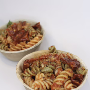 Roasted Red Pepper & Tomato Pasta Bowl (Vegan)